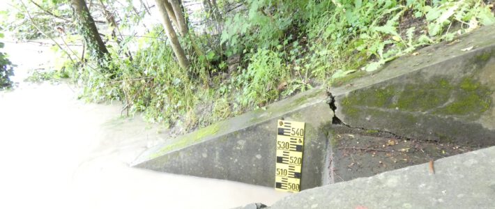 Hochwasserlage in Südbayern